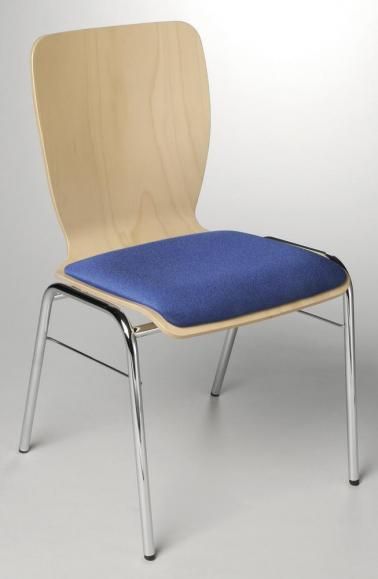 Stuhl JARA mit Sitzpolster BASIC C in dunkelblau